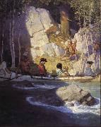 NC Wyeth The Captives oil painting artist